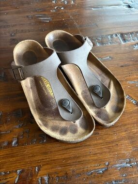 BIRKENSTOCK - Brown Gizeh Thong Sandals